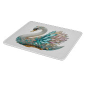 Bedazzled Diamond Swan Gold Crystal Bling カッティングボード (角)