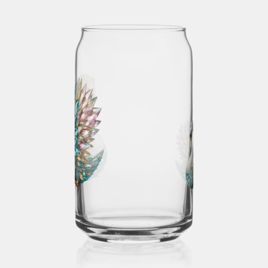 Bedazzled Diamond Swan Gold Crystal Bling ガラス缶 (左)