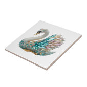 Bedazzled Diamond Swan Gold Crystal Bling タイル (側面)