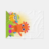 BeddyByesフリースブランケット(MeMoとBaBaを搭載) フリースブランケット (正面(横))