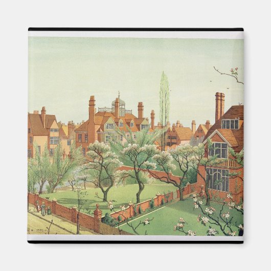 Bedford Parkのビュー， 1882 （カラーリソ） 2 マグネット (正面)