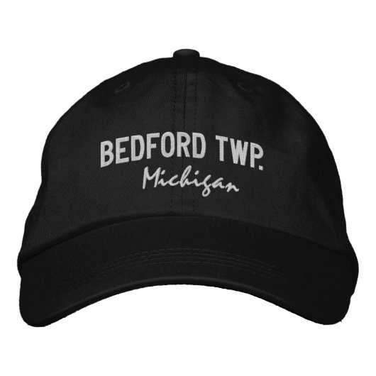 Bedford Twp. Michigan Embroidered Baseball Hat 刺繍入りキャップ (正面)