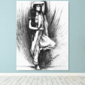 Bedhund – フィギュア絵を描ル キャンバスプリント (インサイチュ (ウッドフロア))