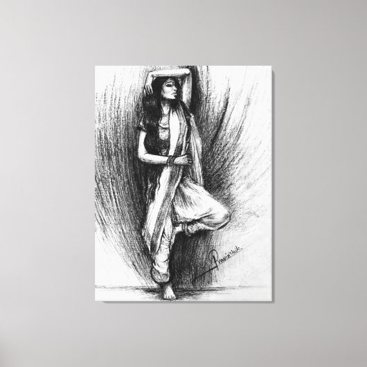 Bedhund – フィギュア絵を描ル キャンバスプリント (正面)