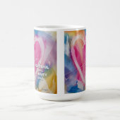 Bedie Wolfondによるハートマグ芸術に感謝 コーヒーマグカップ (中央)