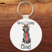 Bedlington Dad キーホルダー (正面)