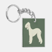 Bedlington Terrier キーホルダー (正面左)