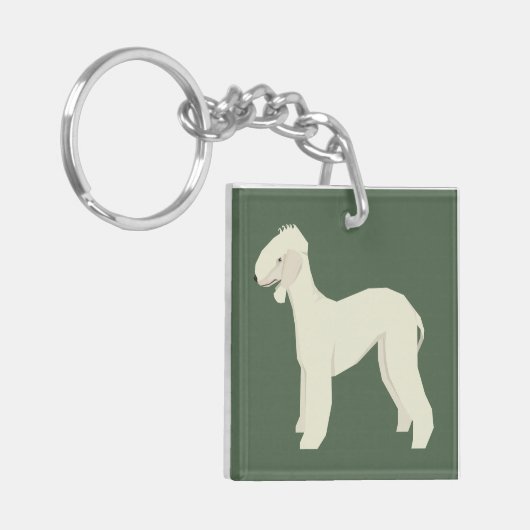 Bedlington Terrier キーホルダー (正面左)