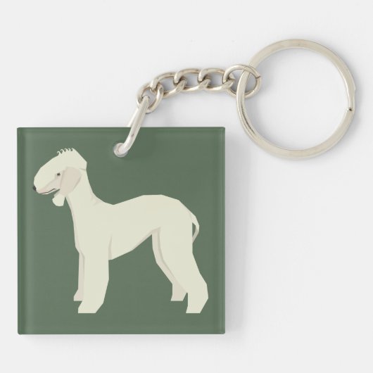 Bedlington Terrier キーホルダー (裏面)