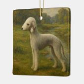 Bedlington Terrier セラミックオーナメント (左)