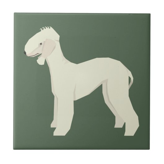 Bedlington Terrier タイル (正面)