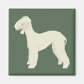 Bedlington Terrier マグネット (正面)