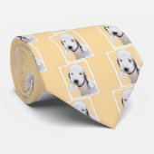 Bedlington Terrier Painting - Original Dog Art ネクタイ (ロール)