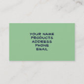 Bedmansの入り江、Alvaフロリダ 名刺 (裏面)