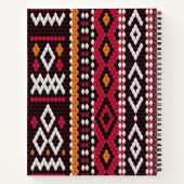 Bedouin Sadu Fabric Pattern ノートブック (裏面)