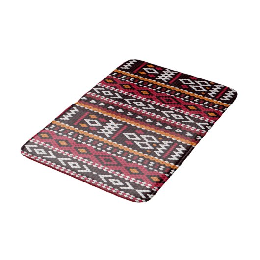 Bedouin Sadu Fabric Pattern バスマット (アングル)