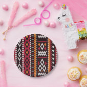 Bedouin Sadu Fabric Pattern ペーパープレート (パーティー)
