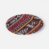 Bedouin Sadu Fabric Pattern ペーパープレート (アングル)
