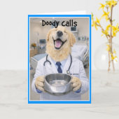 Bedpan 1 Get Well Card  BPB-1 カード (黄色い花)