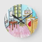 Bedroom ラウンド壁時計 (正面)