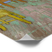 Bedroom in Arles with a black cat - Van Gogh ポスター (角)