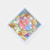 BEDTIME STORYスタンダードランチ紙ナプキンス – 青 スタンダードランチョンナプキン (角)