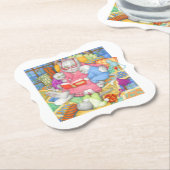 BEDTIME STORYブラケット紙コースター – ホワイト ペーパーコースター (アングル)