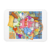 BEDTIME STORY 3x4フレキシブルマグネット – ホワイト マグネット (横)