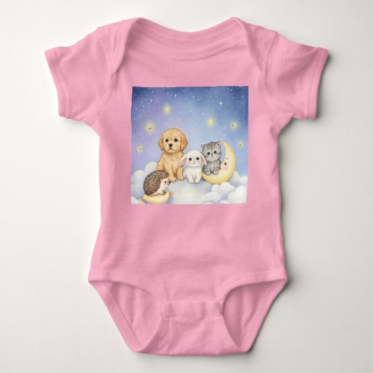 Bedtime Story, Collection by Natasha Us ベビーボディスーツ (正面)