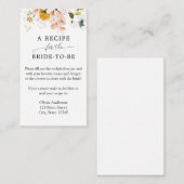 Beeおよびヴィンテージフローラブライダルレシピ要求 エンクロージャーカード (正面/裏面)