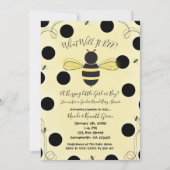 BEEがどうなるかは赤ちゃんシャワーを明かす 招待状 (正面)