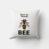 Beeが大好き クッション (裏面)