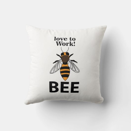 Beeが大好き クッション (裏面)