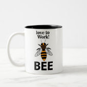 Beeが大好き ツートーンマグカップ (左)