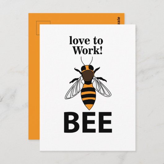 Beeが大好き ポストカード (正面/裏面)