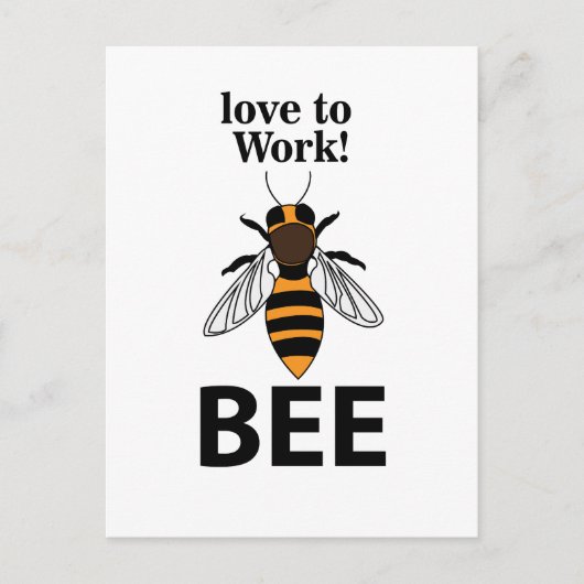 Beeが大好き ポストカード (正面)