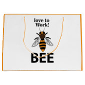 Beeが大好き ラージペーパーバッグ (正面)