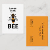 Beeが大好き 名刺 (正面/裏面)