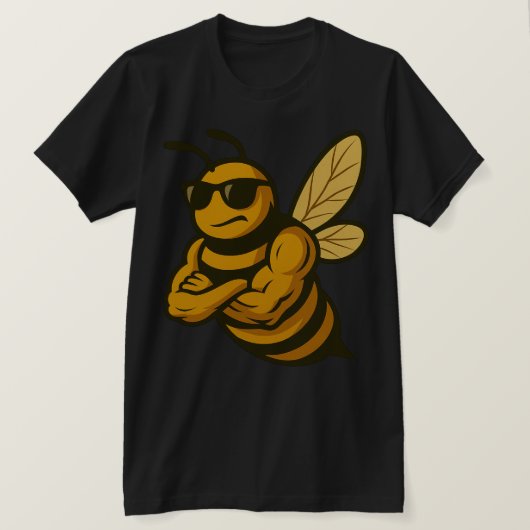 BEEとクールフィット Tシャツ (デザイン正面)