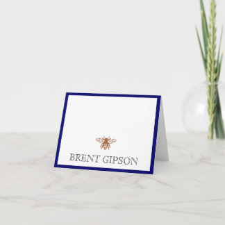 Beeと名前を固定 サンキューカード