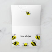 「BEEに効く誕生日だ!」 ハッピービーグループカード カード (内部)