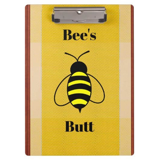 Beeのお尻クリップボード クリップボード (正面)