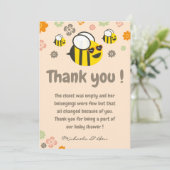 Beeのお礼カード Sweet as can bee Mommy to bee サンキューカード (スタンド正面)