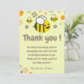Beeのお礼カード Sweet as can bee Mommy to bee サンキューカード (スタンド正面)