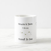 Beeのクールカスタマイズ可能な文字 コーヒーマグカップ (中央)