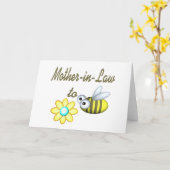 Beeの義理の母 カード (黄色い花)
