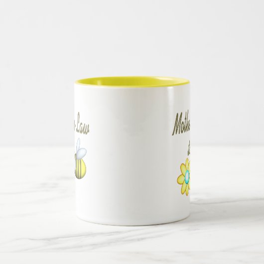 Beeの義理の母 ツートーンマグカップ (中央)