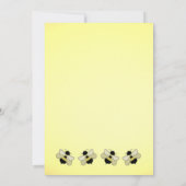 Beeはベビーシャワー用 招待状 (裏面)