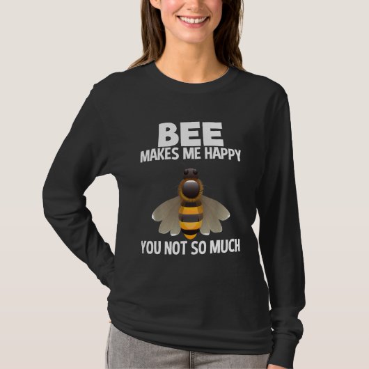 Beeは私を幸せな女性Beekeeper Tee Tシャツ (正面)
