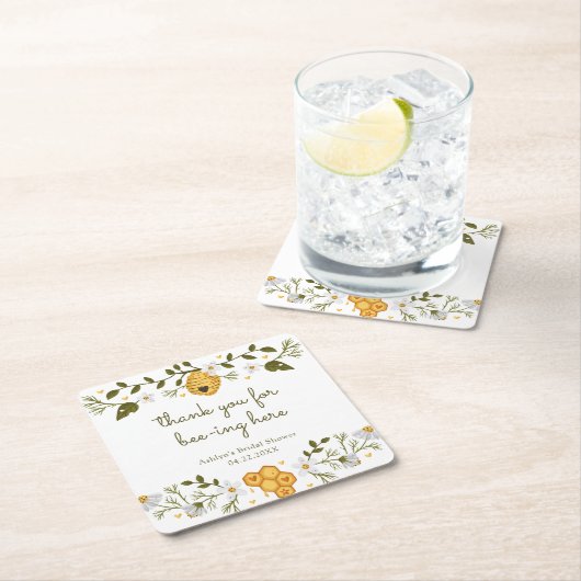 Beeをありがとう ここにいてくれて ペーパーコースター (インサイチュ)